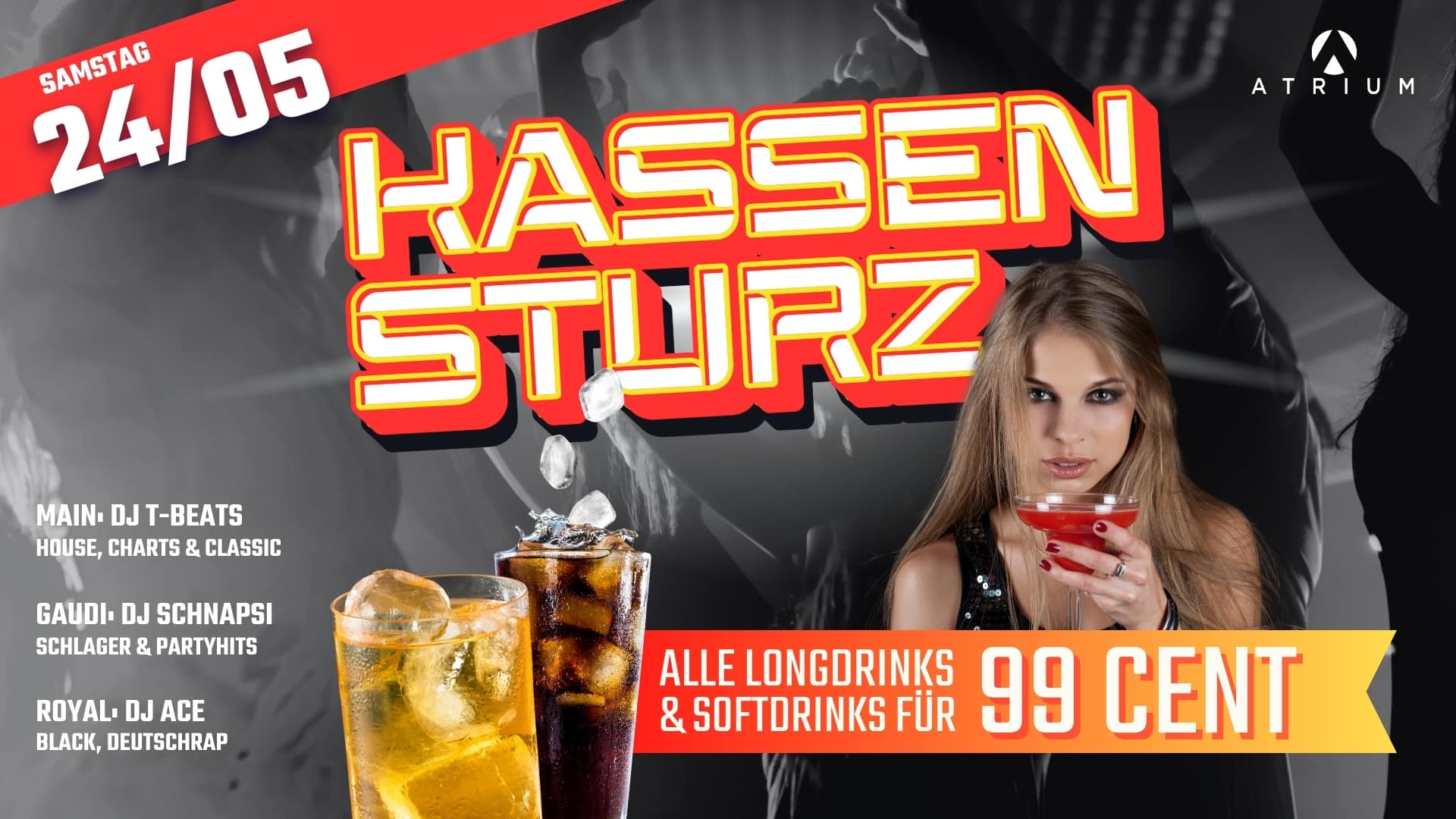 Techno Party Facebook-Veranstaltungs-Titelbild